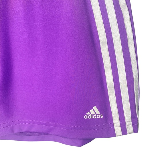 Adidas Response purple white logo side pleats tennis skort size small - Picture 3 of 8